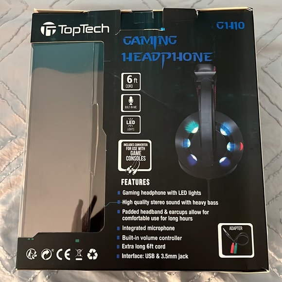 NEW! TopTech Gaming Headphones! - Picture 3 of 4